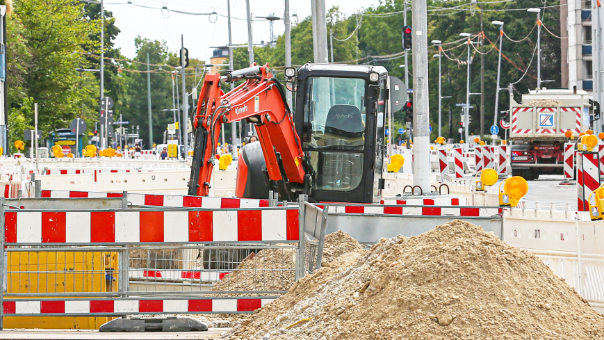 Blcik auf eine Baustelle; Quelle: Michael Nagy