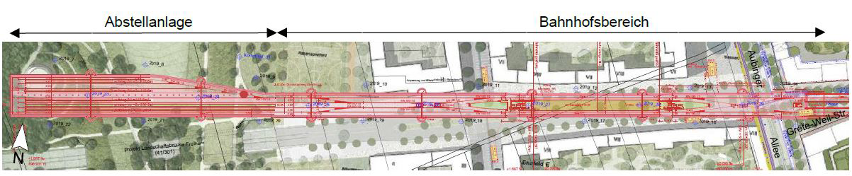 Vorhaltemaßnahme U-Bahnhof Freiham-Zentrum; Quelle: Baureferat