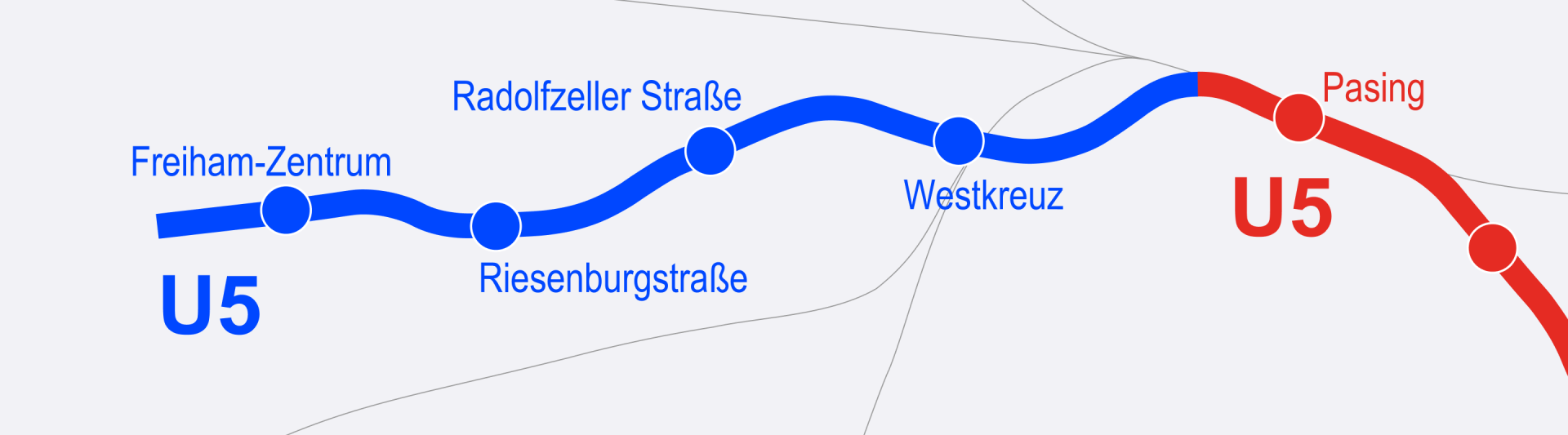 Netzplanausschnitt U5 Freiham; Grafik: Baureferat