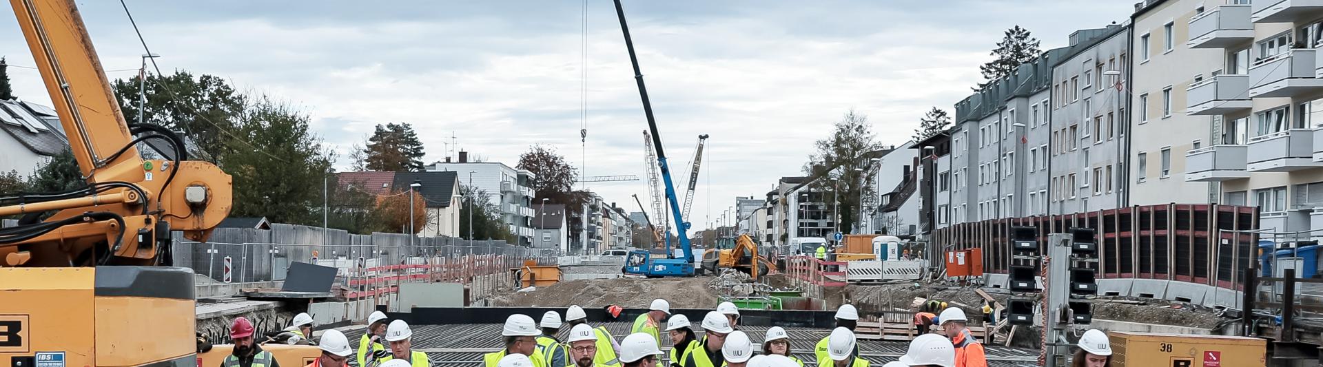 Baustellenführung an der Gotthardstraße; Quelle: L. Simon