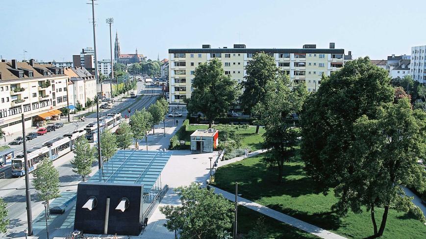 U-Bahnzugang Wettersteinplatz, Foto: Baureferat