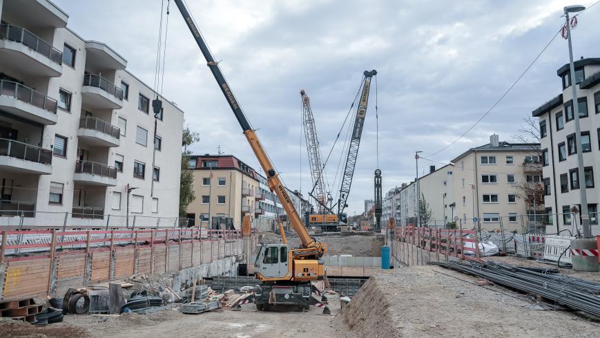 U5 Baustelle an der Gotthardstraße; Quelle: L. Simon