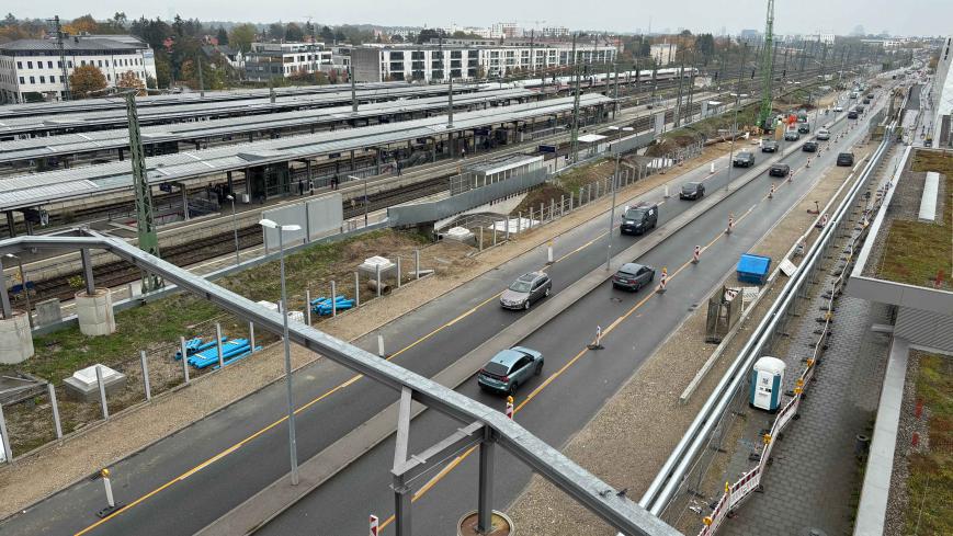 Blick auf die künftige Bautelle Pasing; Quelle Baureferat